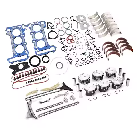 Engine Gasket Set Piston Timing Chain Kit Fit 3.0 L V6 Gas EA839 For VW Porsche Macan Cayenne Audi S