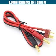 T Plug Charge Lead to 4.0mm Banana Plugs Charge Cable Silicone Wire 16AWG For Lipo Battery