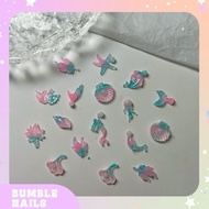 Hk07- 50pcs Nail Art Accessories 3D Glow in the dark DIY Decoration Nail Jewelry 3D Nail Art Accesso