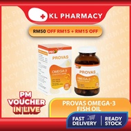 Ready stock 🇲 🇾 PROVAS-3 Fish Oil -60 Softgel Capsules
