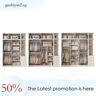 Solid Wardrobe Wood Large Wardrobe Simple Storage Cabinet Cabinet Storage Cabinet Children's Cabinet