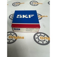 MOTORCYCLE CRANK AXLE BEARING 6204 C3 SKF 6204C3