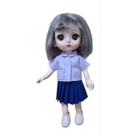 Doll Set Female Student Bjd 16 cm.