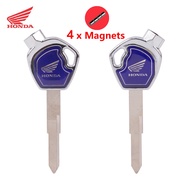 Motorcycle blank key For HONDA CLICK BEAT DASH WAVE110i RS150R 100 125 150 c Scooter Moped Magnetically controlled lock magnet
