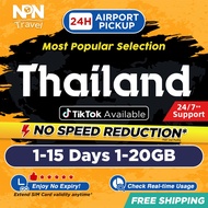 Thailand SIM Card Ultra 1-15Days 1-20GB 5G/4G Data |Instant 24h Airport Pickup| High Speed Thailand 