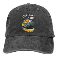 Creative Ayrton Senna Helmet 1 Race 1989 Korean Style Distressed Personality Hat