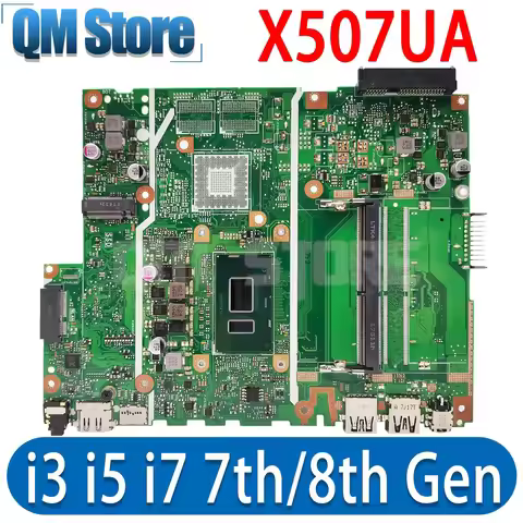 QM X507UA Mainboard CPU 4405U 4417U I3 I5 I7 6th/7th/8th Gen UMA For ASUS X507UAR A507UA F507UA R507