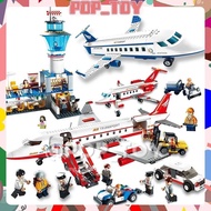 City SeriesMOC airplane Boat Building Blocks Creative Model Kids Educational Toys Interesting Gifts 