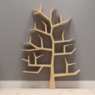 XYSolid Wood Tree-Shaped Creative Bookshelf Kindergarten Floor Display Tree-Shaped Shelf Background Wall Decoration Tree