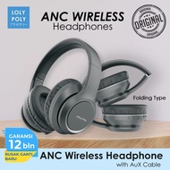 Lolypoly Headphone Bluetooth ANC Active Noise Cancelling With Bass Quality