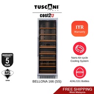 [Free Shipping] Tuscani (424L/151 bottles) Bello Vino Series Wine Cellar/Chiller | TSC BELLONA 166 (