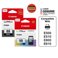 Canon PG88 | PG-88 (Black) CL98 | CL-98 (Color) Ink Cartridge For PIXMA E500 E510 E600 E610 Printer