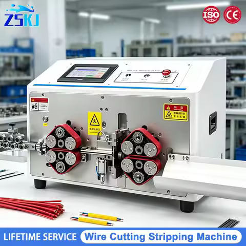 Automatic Computer Wire Stripping Cutting Machine for 1-12mm² 2-10 core Multi-core Sheathed Wire, Ru