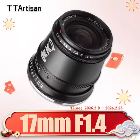 TTArtisan APS-C 17mm F1.4 Travel Photography Humanities Camera Lens for Nikon Z5 Olympus EPM2 Sony A