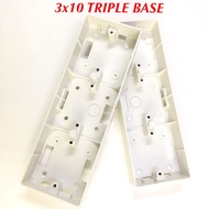 3x10 Triple Base / 3x10 Nut Box / Triple box / Tapak suis