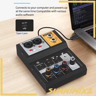 [Sunnimix2] Audio Sound Mixer ,Audio Mixer Controller with 16 Bit 48KHz Audio Resolution ,Easy Connection ,2 Channel Audio Digital Mixer for Podcasting ,KTV