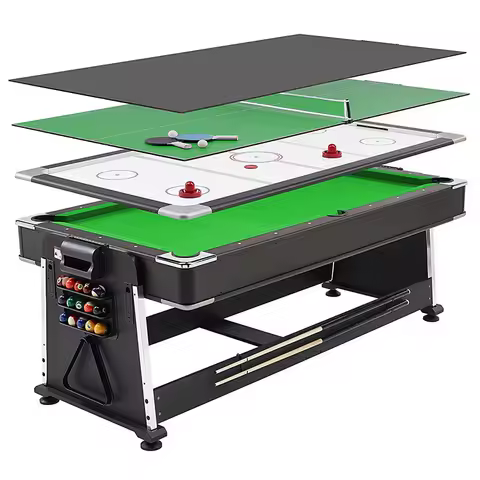 Multifunctional 4 in 1 Multifunctional table, flip table, pool table air ball, pool table 4in1