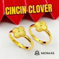 Cincin Clover Emas 916 Original Cincin Emas 916 Tulen Cincin Bajet Emas 916 Cincin Murah Emas Origin