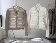 韓國米白色羽絨冷外套