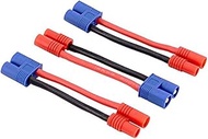 3pcs Male EC3 to Female 3.5MM Bullets Connector Adapter Cable with 5cm 14awg Wire for Super Tigre(BD