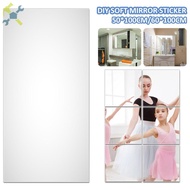 Self Adhesive Mirror Stickers Flexible Mirrors Sheets Cuttable DIY Wall Mirror PET Non Glass Mirror Stickers SHOPCYC7443