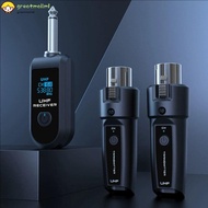 2.4G Wireless XLR Microphone System - Dynamic Transmitter and Receiver for Guitar Audio Mixer