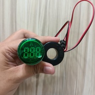 Pilot Lamp LED With Ampere Meter 22mm 220VAC Pilot Lamp + Ampere Meter