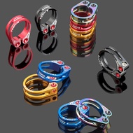 Aluminum Alloy Road Bike Seat Clamp Quick Release Clamp Cycling Seat Tube Clip for Most Bike Road Bi