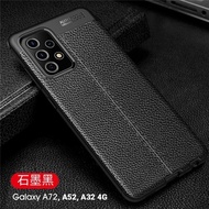 Samsung Galaxy A52 4G 5G Soft Case Lychee Leather Original Samsung A52 4G 5G