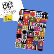 MNK l Felicity PUFFY BAG GEOMETRIC | PUFFY LAPTOP | PUFFY LAPTOP BAG| PILLOW BAG | PUFFY BAG By Manu