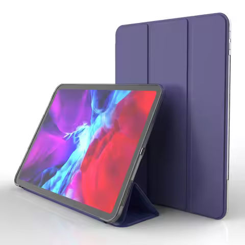 Silicone Cover for iPad Case Pro 12 9 2021 2020 2018 PU Leather Protective Shell for iPad Pro 11 Cas