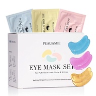 Eye mask containing gold and hyaluronic acid，Suitable for eye puffiness，Rose eye mask is suitable fo