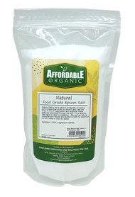 AFFORDABLE ORGANIC - Natural Food Grade Epsom Salt 1KG