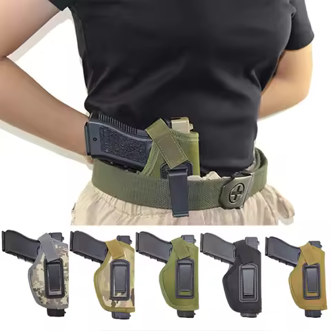 IWB Hidden Holster For GL 17 18 19 22 26 Colt 1911 M92f Sig p226 Cz75 Holster Bag Case Universal Rig