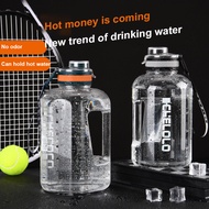 Oneapplepie-【Hot Sale Item】Water Bottle 2 Litre Portable Large Capacity Sports Water Bottle Plastic Water Bottle Drop-proof BPA Free