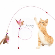 Chang ไม้ตกของเล่นน้องแมว ""รูปตัวหนอน""" ที่นอนแมว ปลอกคอแมว Funny cat
