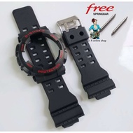 G-SHOCK GA100/GA110/GA120/GD100/GD110/GD12 G-SHOCK REPLACEMENT STRAP WITH BEZEL SET MATTE COLOR