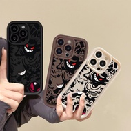 Trend Brand Anime Gengar Casing For OPPO R11 R11S RENO 2 3 4 5 6 Pro Plus Cartoon Shockproof Soft Silicone Edge TPU INS Cool Soft Fashion Camera Protective Phone Case