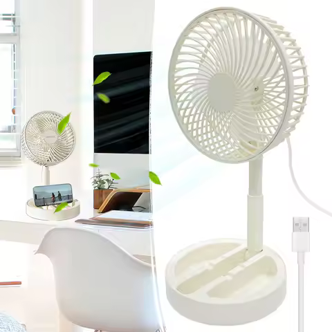 USB Direct Plug-in Small Fan Portable Cooling Fan Household Foldable Desktop Air Circulator For Indo