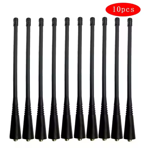 10PCS UHF 400-470 MHz Antenna for Motorola Radios GP88 GP88S GP328 GP338 GP338 GP140 HT750 CP200 HT1