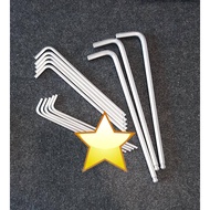 SATA EXTRA LONG BALL POINT ALLEN KEY 80104 - 80116 1.5MM-10.0MM allen key set