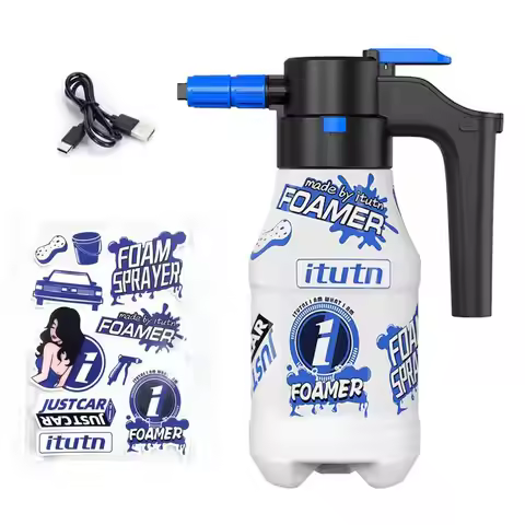 Car Wash Foam Spray Bottle Electric Foam Sprayer 1.5L Foam Generator Car Wash 2600mAh Lithium Batter