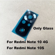 เลนส์กระจกกล้องถ่ายรูปด้านหลังที่ครอบสำหรับ Xiaomi Redmi Note กล้อง10S 10 4G เปลี่ยนฝาครอบเฟรม M2101