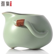 Yaji Authentic Imitation Song Ru Kiln Fair Cup Tea Seafood Teaware Kung Fu Tea Set Ceramic Accessori