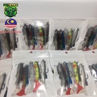 Seaheroes 5pcs Fishing Lure Soft Plastic Bait 7.5cm/14g