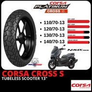 TAYAR NMAX CORSA CROSS'S DEPAN BELAKANG 110/70-13 130/70-13 140/70-13 READY STOCK