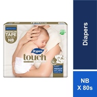 Drypers Touch Mega Pack New Born 80s