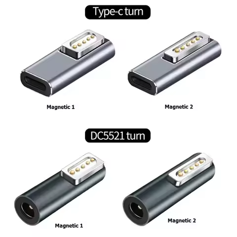 Type C Magnetic USB PD Adapter for Apple Magsafe 1 Magsafe 2 MacBook Pro USB C Female Fast Charging 
