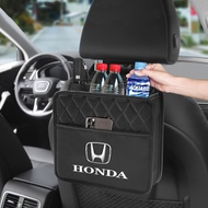 กระเป๋าหนังใส่ของข้างเบาะรถยนต์สำหรับ Honda Civic Accord Fit City Vezel CRV Odyssey Pilot Jazz