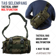 Tas Selempang WaistBag Pria Wanita Original Tas Selempang Multifungsi Tentara TNI Terbaru 4 in 1 Tas